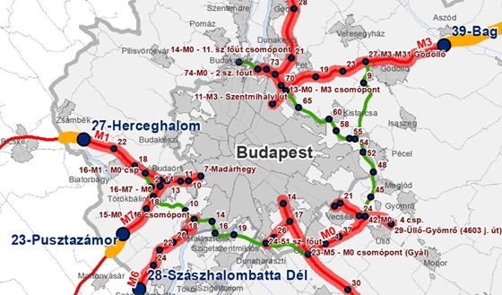 budapest m0 térkép Fizetős M0 és egyéb utak térkép! – Hírközpont, friss hírek 2018 budapest m0 térkép